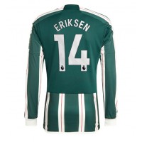 Manchester United Christian Eriksen #14 Vonkajší futbalový dres 2023-24 Dlhy Rukáv